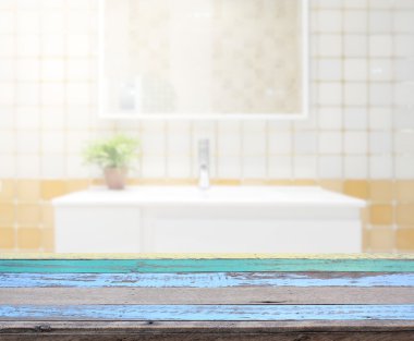 Masa üstü ve arka plan bulanıklık banyo