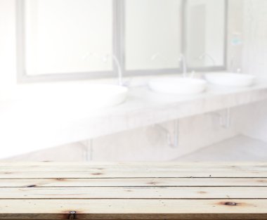 Masa üstü ve arka plan bulanıklık banyo