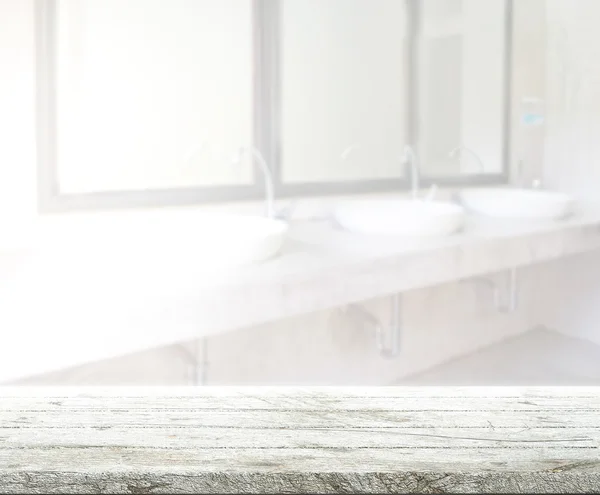 Mesa de baño y desenfoque de fondo —  Fotos de Stock