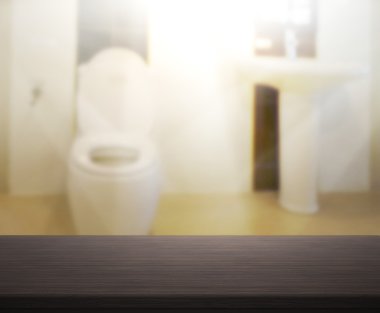 Masa üstü ve arka plan bulanıklık banyo