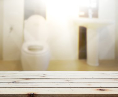 Masa üstü ve arka plan bulanıklık banyo