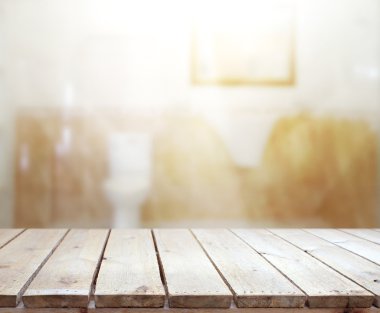 Masa üstü ve arka plan bulanıklık banyo