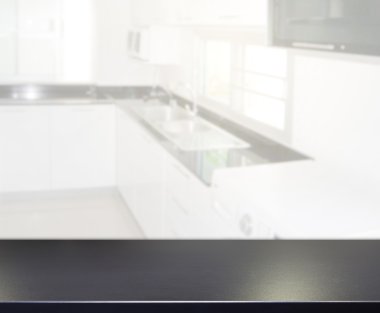 Masa üstü ve arka plan bulanıklık mutfak Oda