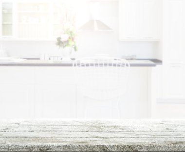 Masa üstü ve arka plan bulanıklık mutfak Oda