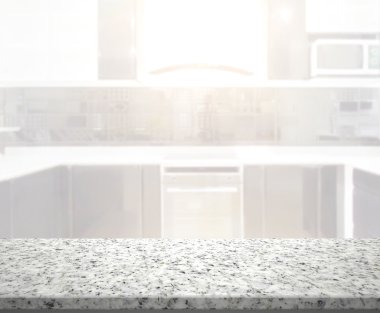 Masa üstü ve arka plan bulanıklık mutfak Oda