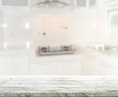 Masa üstü ve arka plan bulanıklık mutfak Oda