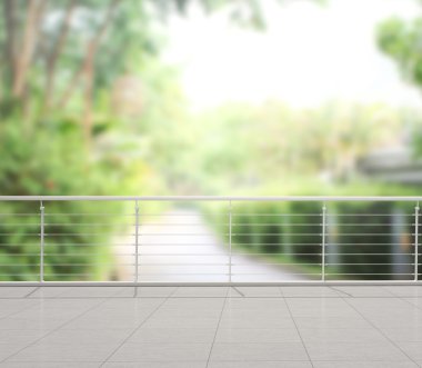 Balkon ve Teras, doğa arka plan bulanıklık