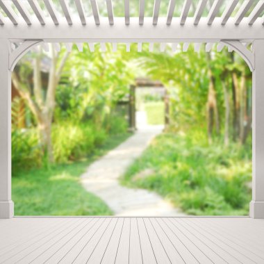 Balkon ve Teras, doğa arka plan bulanıklık