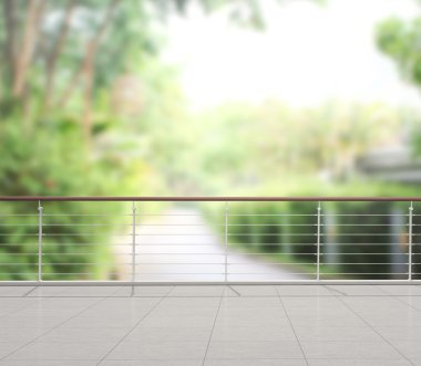 Balkon ve Teras, doğa arka plan bulanıklık