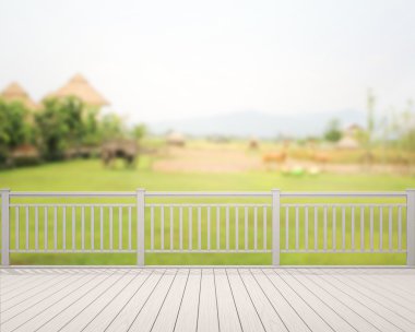 Balkon ve Teras, doğa arka plan bulanıklık