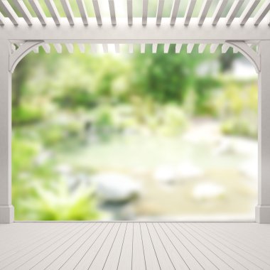 Balkon ve Teras, doğa arka plan bulanıklık