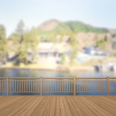 Balkon ve Teras, doğa arka plan bulanıklık