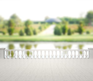 Balkon ve Teras, doğa arka plan bulanıklık