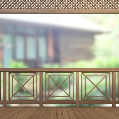 Balkon ve Teras dış arka plan bulanıklık