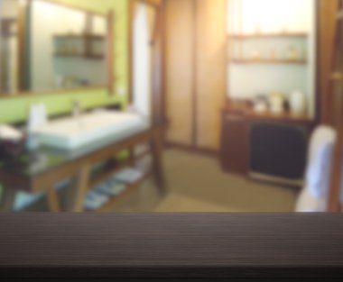 Masa üstü ve arka plan bulanıklık banyo