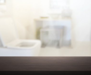 Masa üstü ve arka plan bulanıklık banyo
