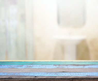 Masa üstü ve arka plan bulanıklık banyo