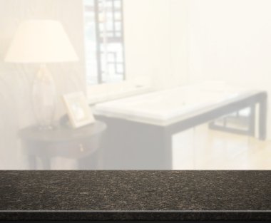 Masa üstü ve arka plan bulanıklık banyo