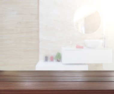 Masa üstü ve arka plan bulanıklık banyo