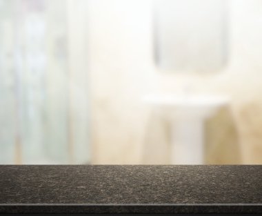 Masa üstü ve arka plan bulanıklık banyo