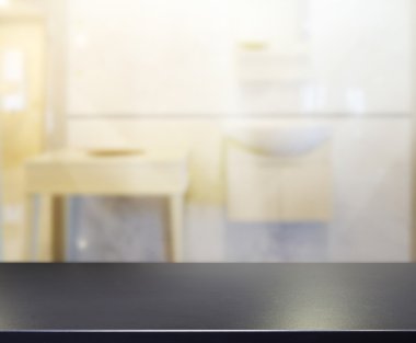 Masa üstü ve arka plan bulanıklık banyo