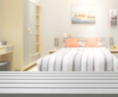 Yatak odasındaki Masa Üstü ve Görüntü Arkaplanı