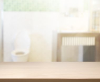 Masa üstü ve arka plan bulanıklık banyo