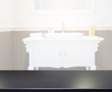 Masa üstü ve arka plan bulanıklık banyo