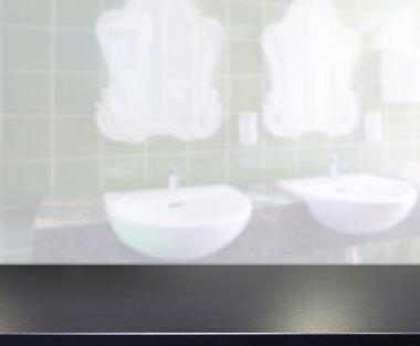 Masa üstü ve arka plan bulanıklık banyo