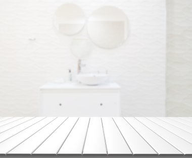 Masa üstü ve arka plan bulanıklık banyo