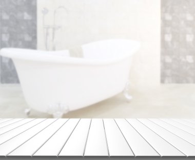 Masa üstü ve arka plan bulanıklık banyo