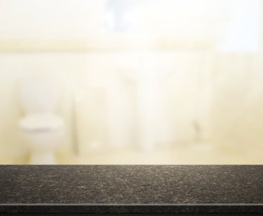 Masa üstü ve arka plan bulanıklık banyo