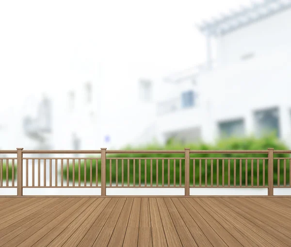 Varanda e terraço de fundo exterior Blur — Fotografia de Stock