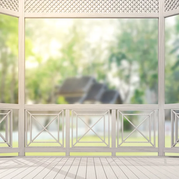 Balcony And Terrace Of Blur Exterior Background — Stok Foto