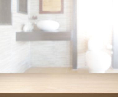 Masa üstü ve arka plan bulanıklık banyo