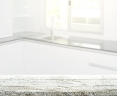 Masa üstü ve arka plan bulanıklık mutfak Oda