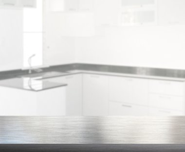 Masa üstü ve arka plan bulanıklık mutfak Oda