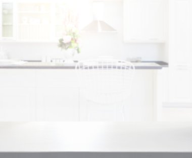 Masa üstü ve arka plan bulanıklık mutfak Oda