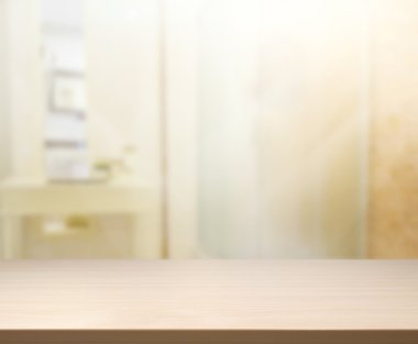 Masa üstü ve arka plan bulanıklık banyo