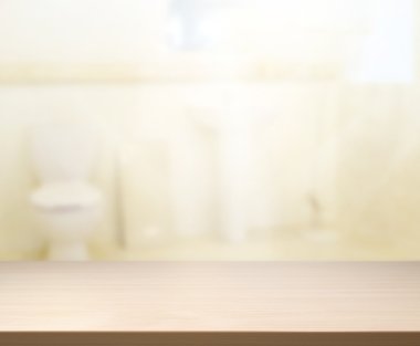 Masa üstü ve arka plan bulanıklık banyo