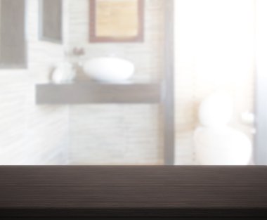 Masa üstü ve arka plan bulanıklık banyo