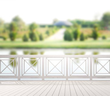 Balkon ve Teras, doğa arka plan bulanıklık