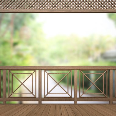 Balkon ve Teras, doğa arka plan bulanıklık