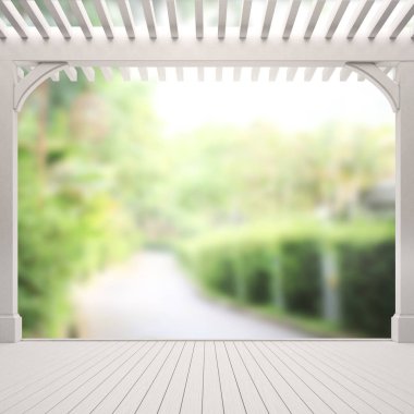 Balkon ve Teras, doğa arka plan bulanıklık