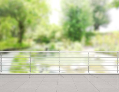 Balkon ve Teras, doğa arka plan bulanıklık