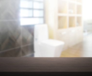 Masa üstü ve arka plan bulanıklık banyo