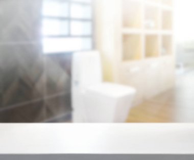Masa üstü ve arka plan bulanıklık banyo