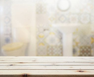 Masa üstü ve arka plan bulanıklık banyo