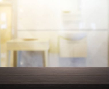 Masa üstü ve arka plan bulanıklık banyo