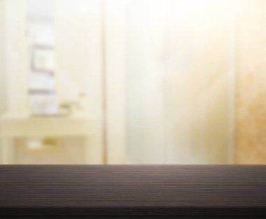 Masa üstü ve arka plan bulanıklık banyo